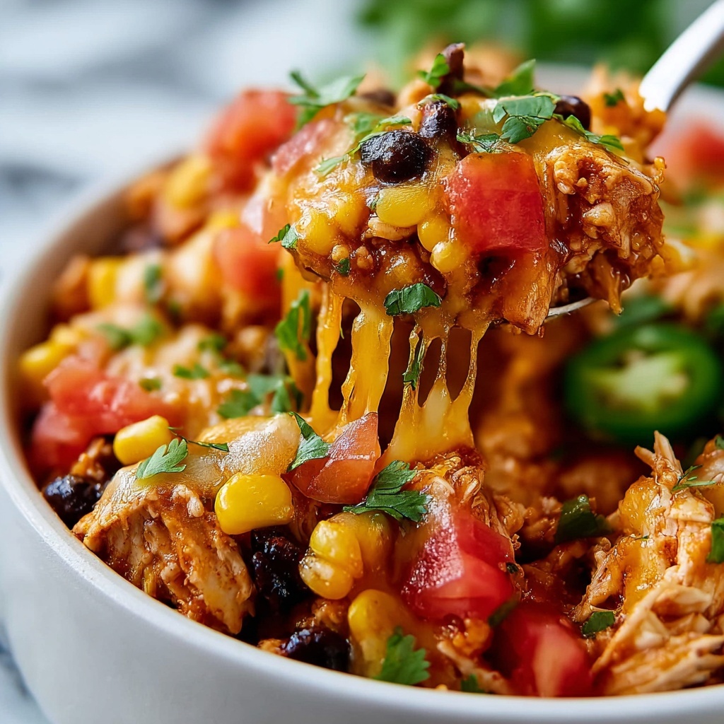 One-Pot Chicken Burrito Bowls Recipe - Recipe Image