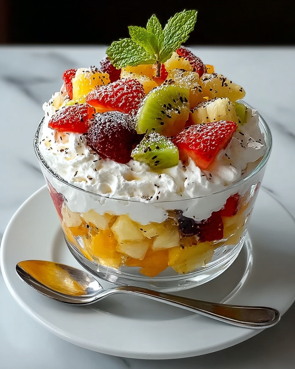 Healthy Breakfast Fruit Salad with Citrus Honey Dressing Recipe - Recipe Image