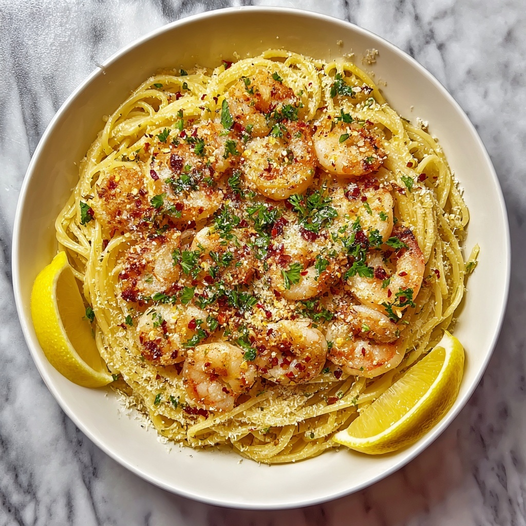 Garlic Shrimp Pasta Recipe - Recipe Image