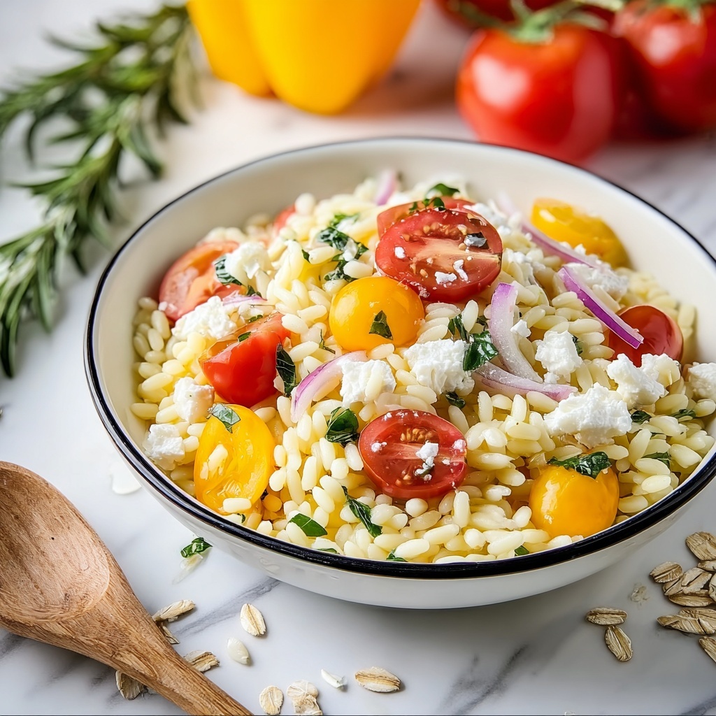 Rainbow Orzo Salad Recipe - Recipe Image
