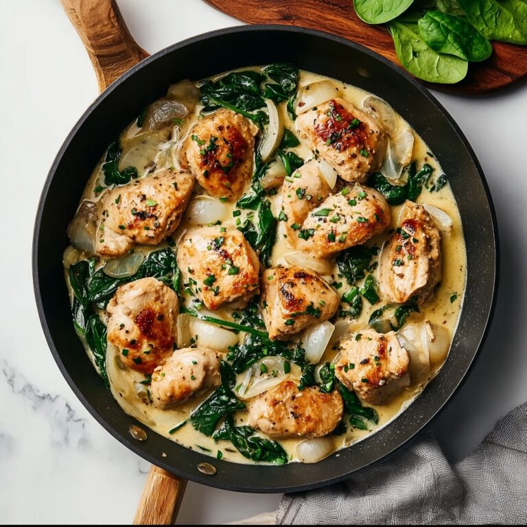 Creamy Garlic Chicken with Spinach Recipe