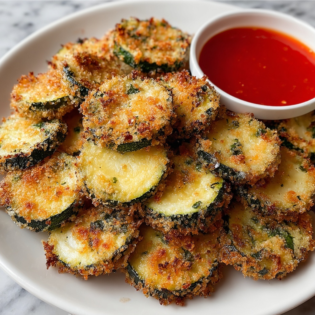 Crispy Air Fryer Zucchini Rounds Recipe - Recipe Image