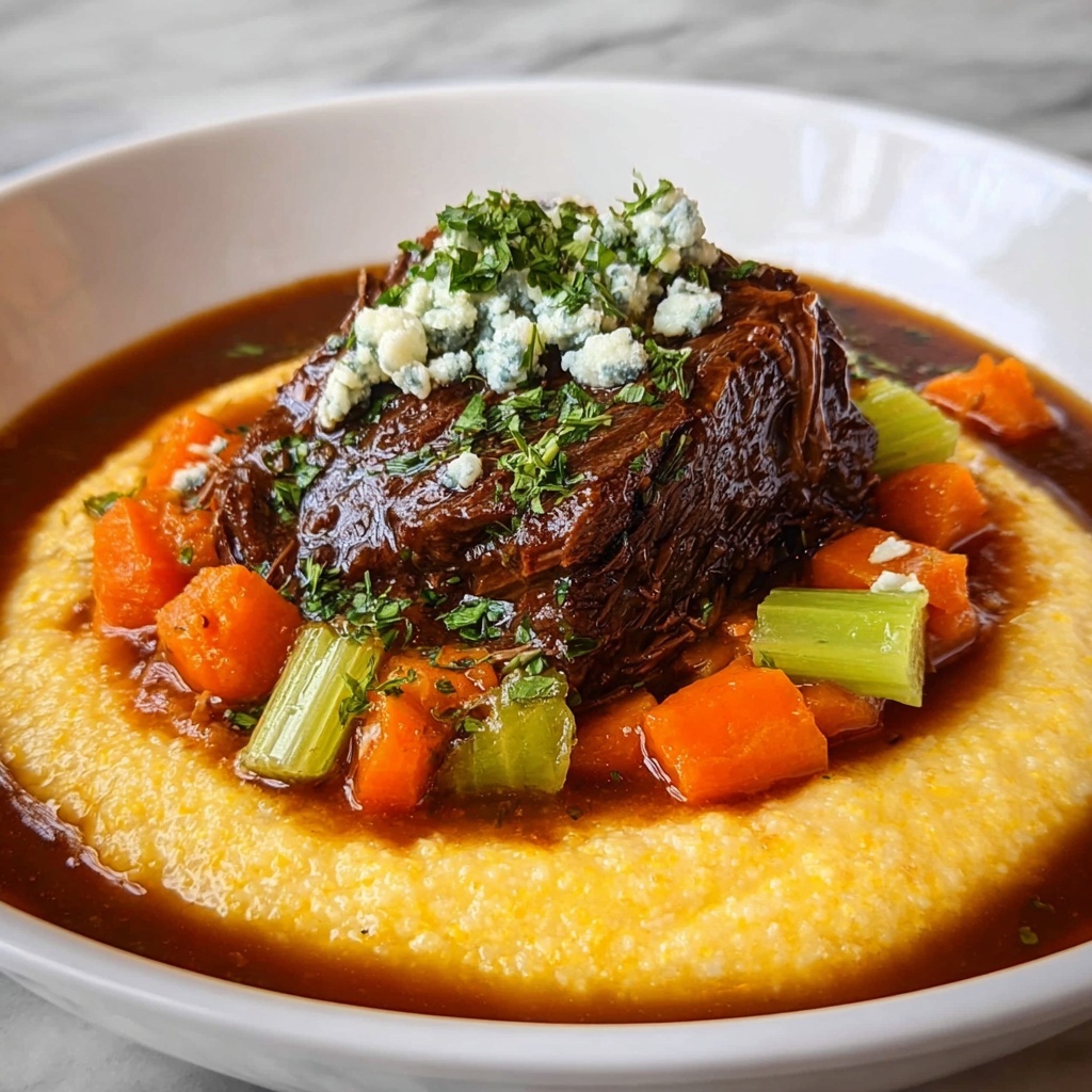Italian Pot Roast with Gorgonzola Polenta Recipe - Recipe Image