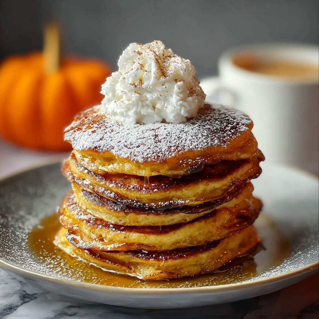 Fluffy Spiced Pumpkin Pancakes Recipe - Recipe Image