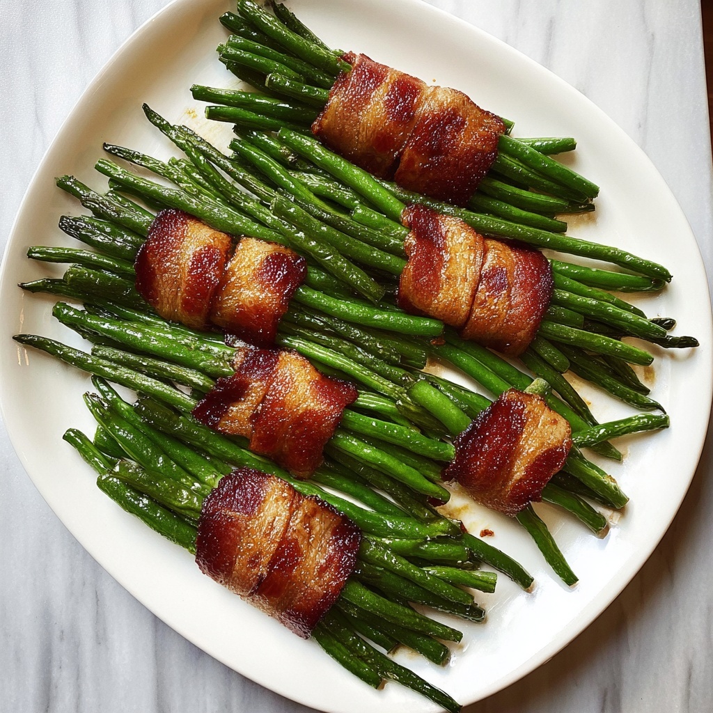 Green Bean Bundles Wrapped in Bacon Recipe - Recipe Image