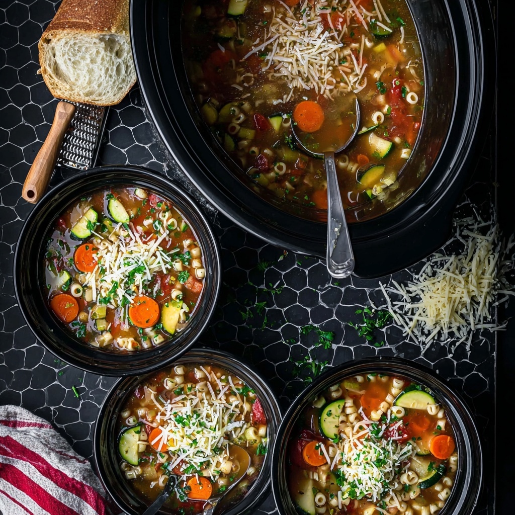 Crockpot Minestrone Soup Recipe - Recipe Image