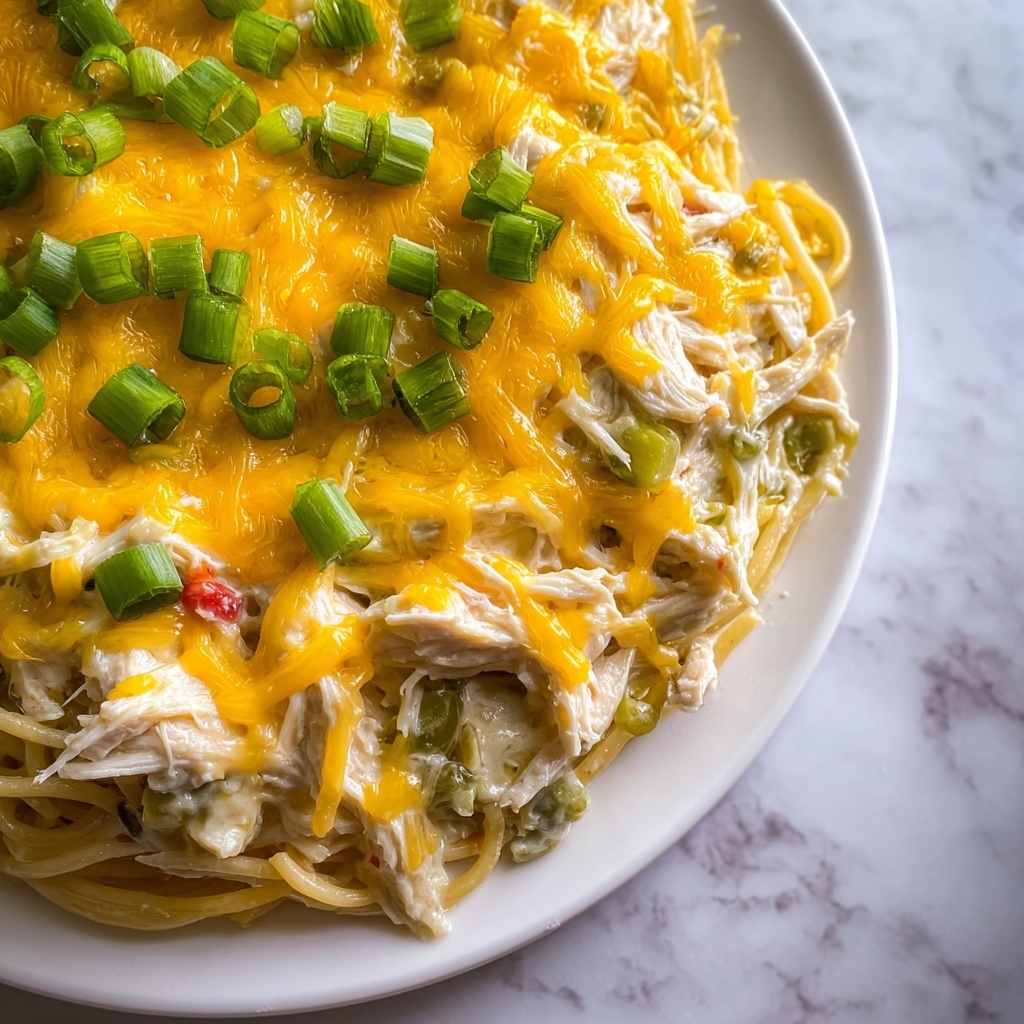 Spicy Southern Chicken Spaghetti Casserole Recipe - Recipe Image