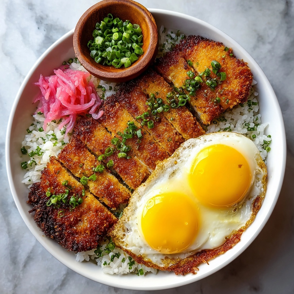 Katsudon: Japanese Pork Cutlet and Egg Rice Bowl Recipe - Recipe Image