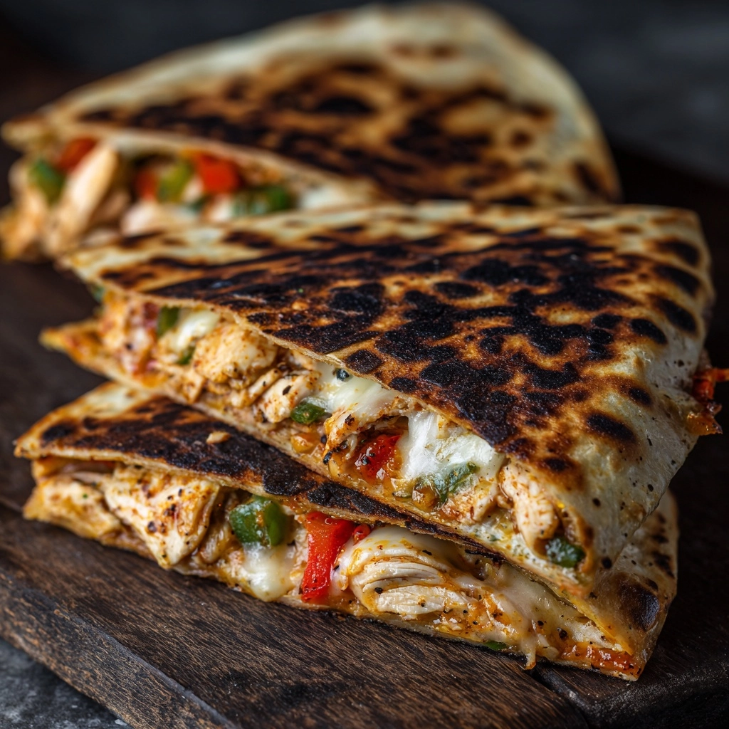 Blackstone Chicken Fajita Quesadillas Recipe - Recipe Image