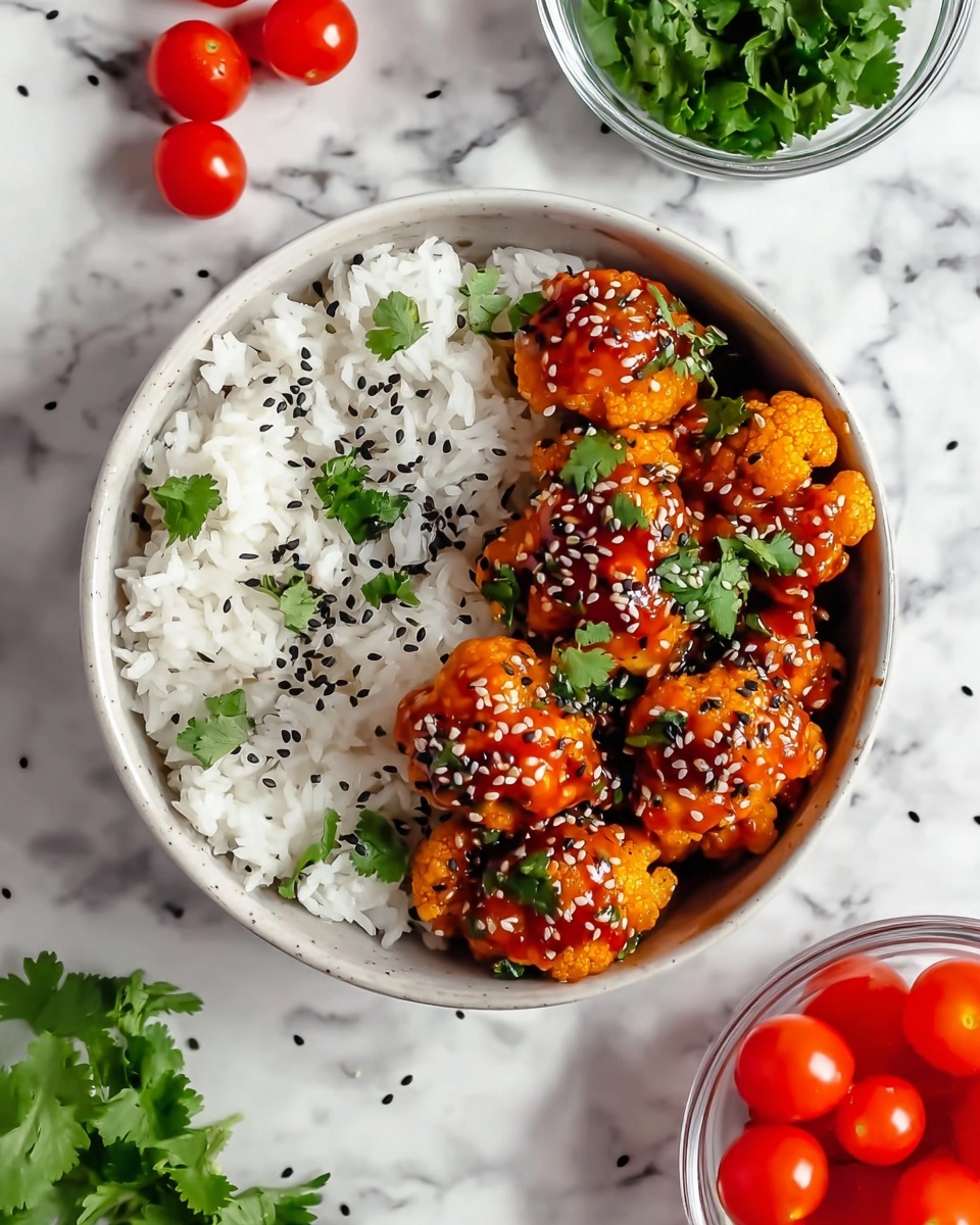 Sticky Sesame Cauliflower (Vegan Recipe) Recipe - Recipe Image