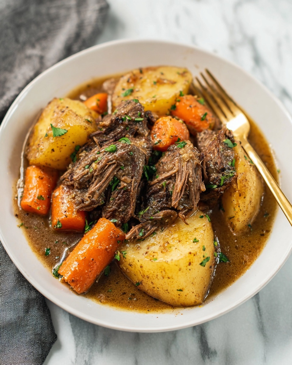 Instant Pot Pot Roast with Carrots and Potatoes Recipe - Recipe Image