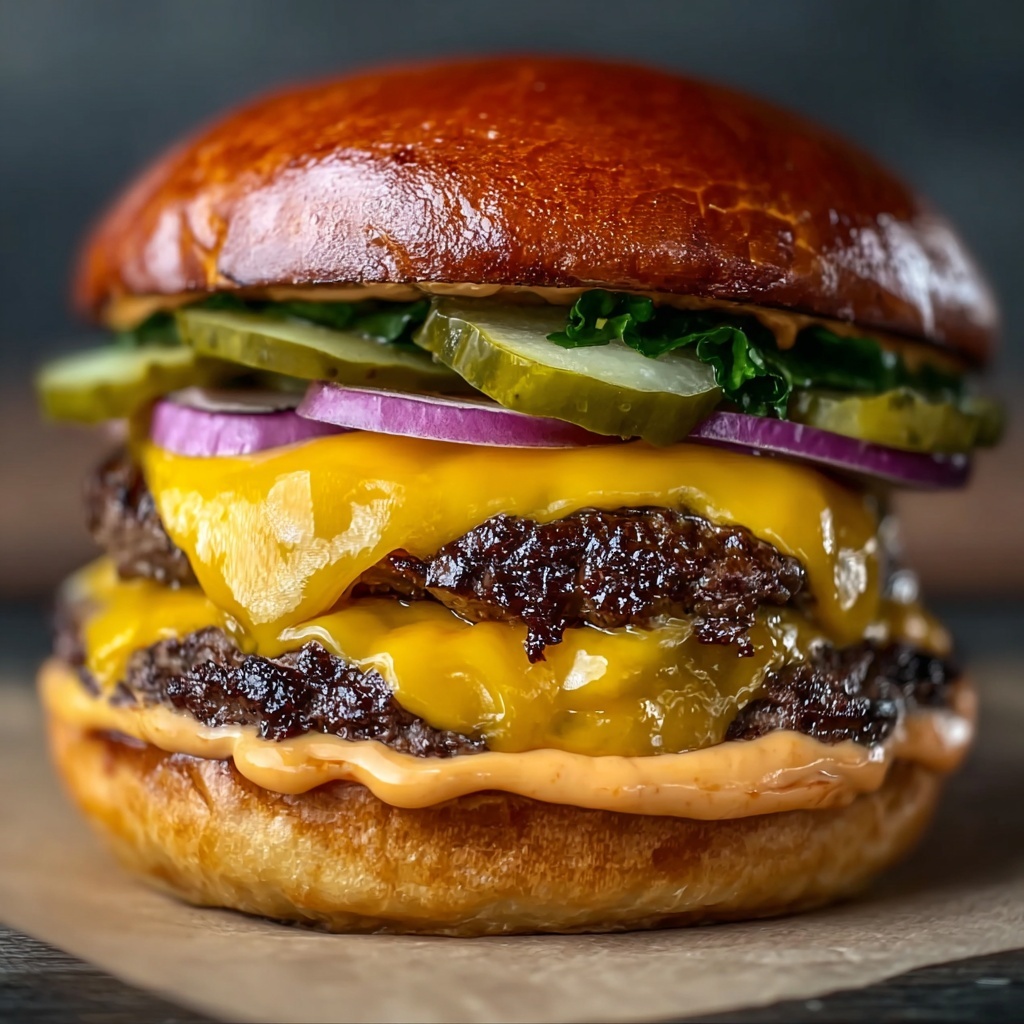Monster Stack Cheeseburger Recipe - Recipe Image