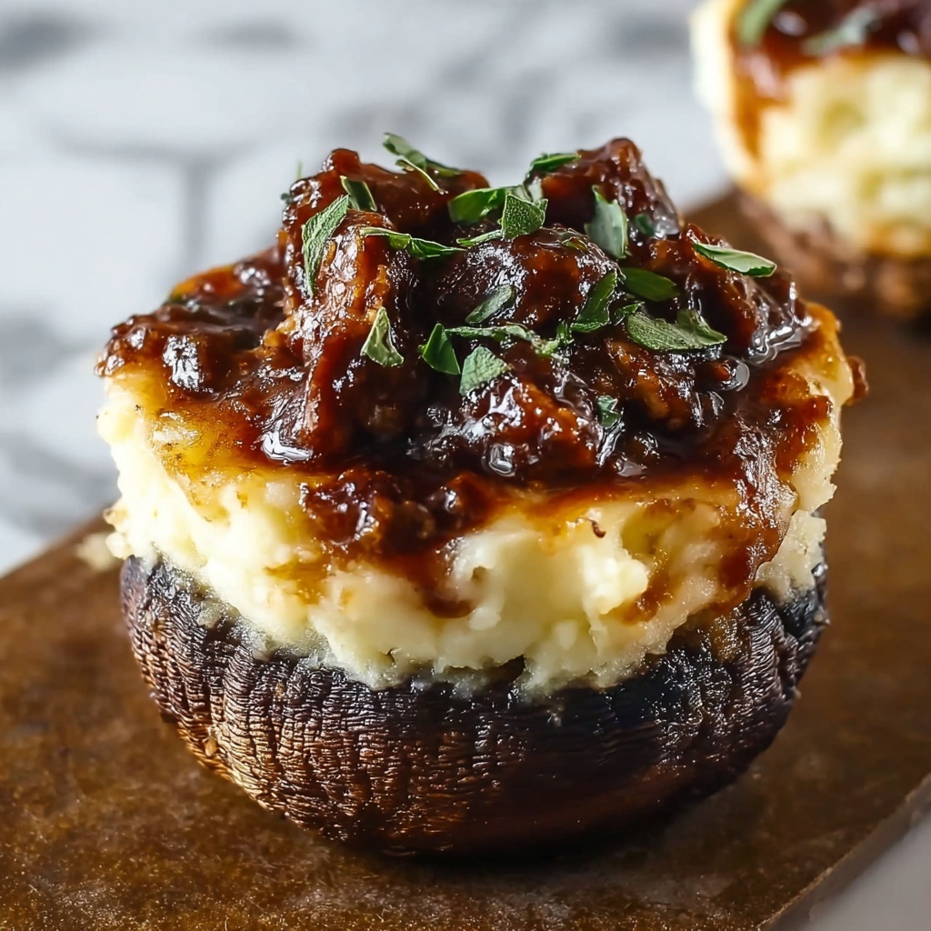Deep-Fried Mashed Potato Cups Filled with BBQ Beef and Cheese Recipe - Recipe Image