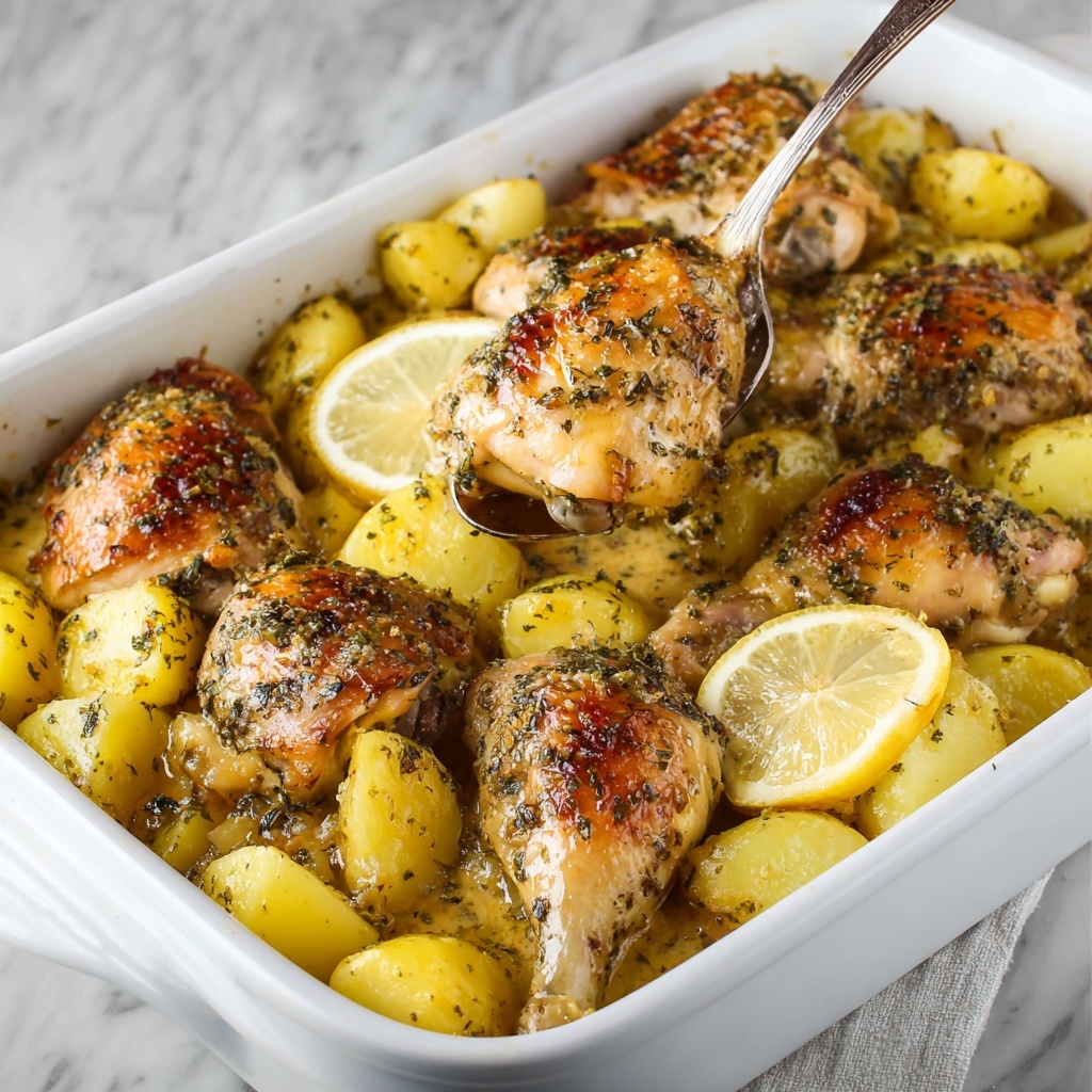 Lemon Greek Chicken and Potatoes Recipe - Recipe Image