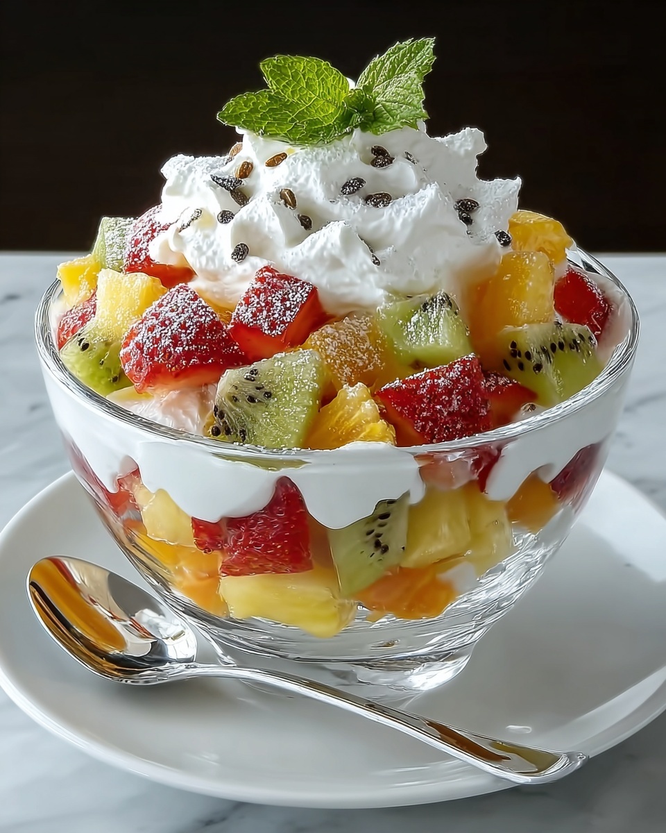 Healthy Breakfast Fruit Salad with Citrus Honey Dressing Recipe - Recipe Image