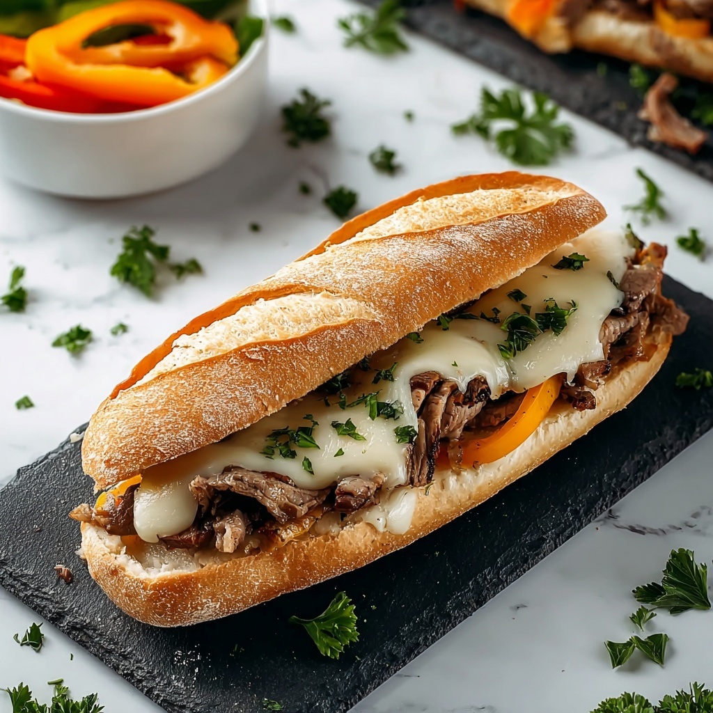 Philly Cheesesteak Meets Garlic Bread Magic Recipe - Recipe Image