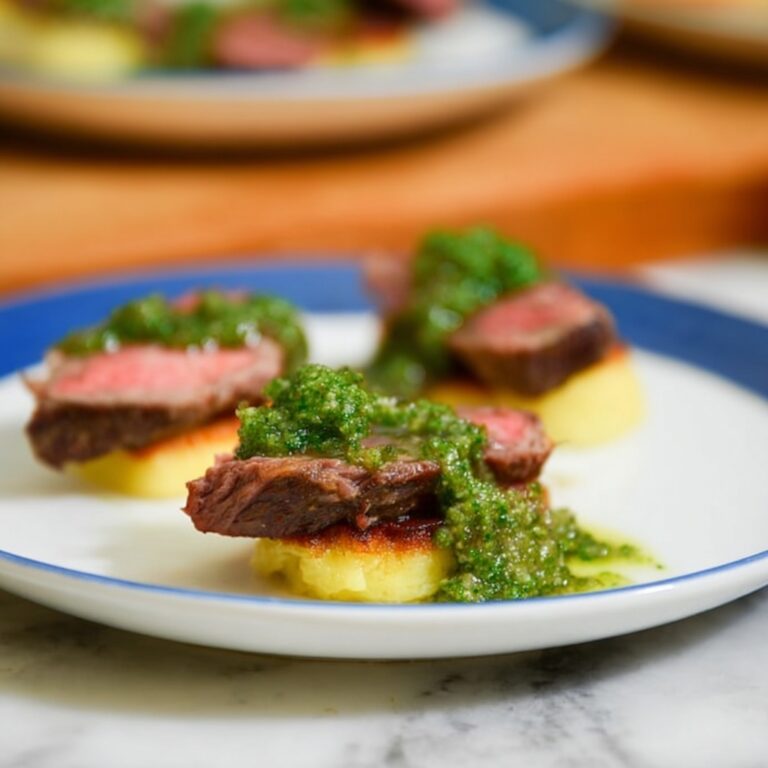 Steak and Chimichurri Toasts Recipe