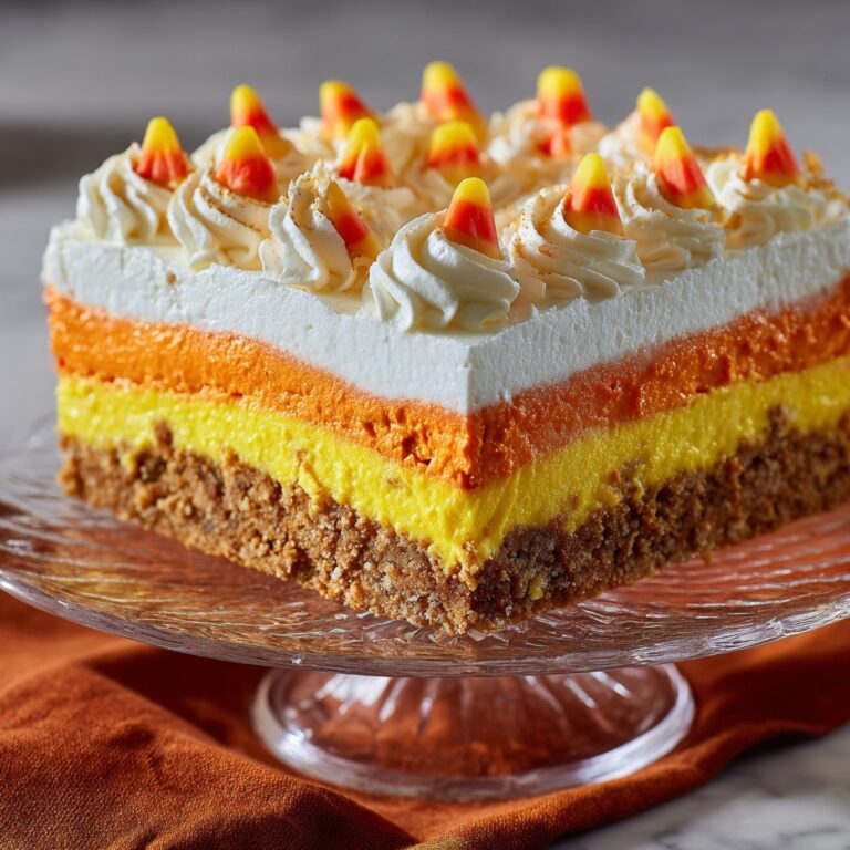 Candy Corn Layered Cheesecake Recipe