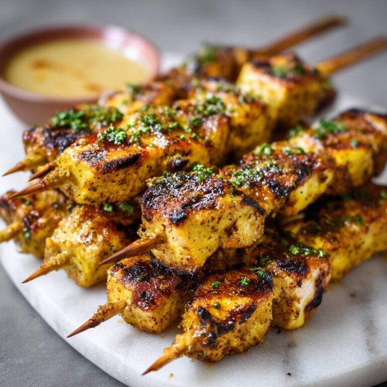 Grilled Chicken & Mustard Skewers Recipe