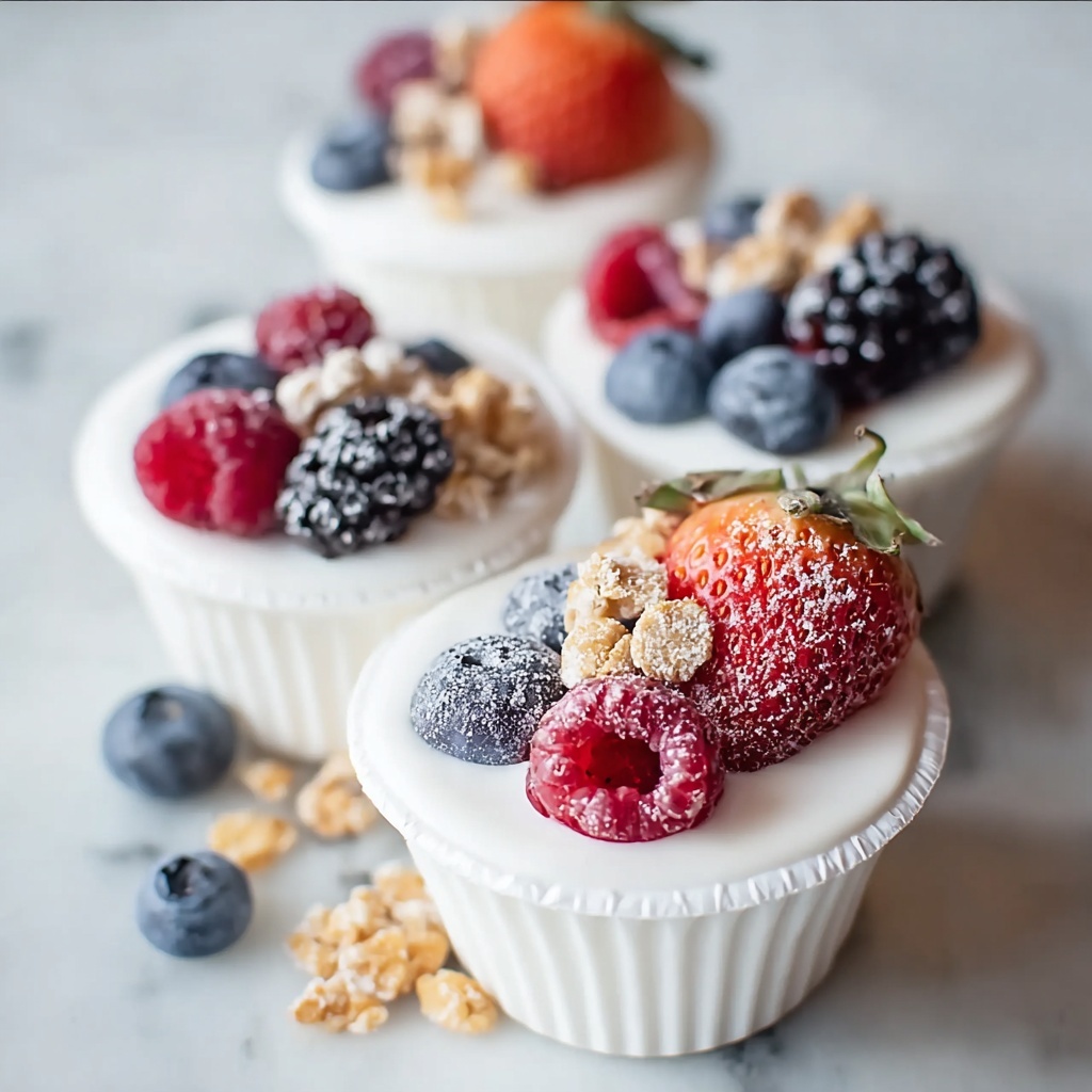Frozen Yogurt Granola Cups Recipe - Recipe Image