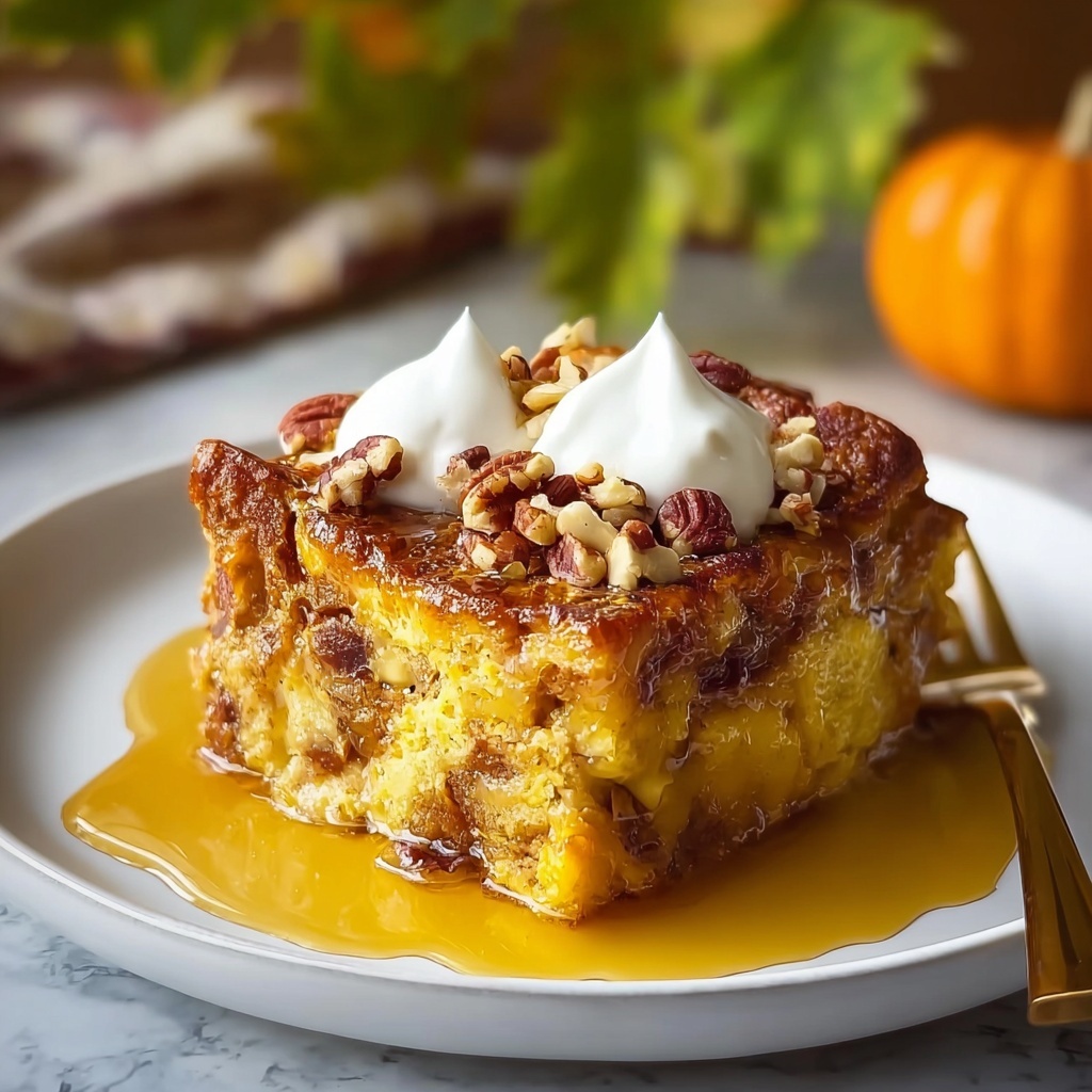 Best Ever Pumpkin Bread Pudding Recipe - Recipe Image