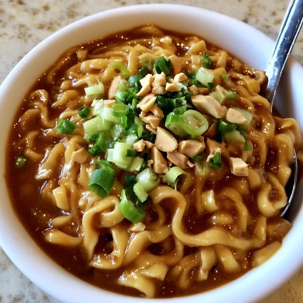 Peanut Butter Ramen Noodles Recipe - Recipe Image