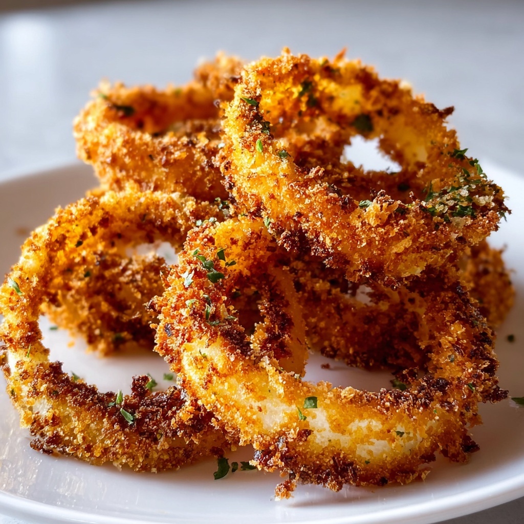 Crispy Parmesan Onion Ring Chips Recipe - Recipe Image