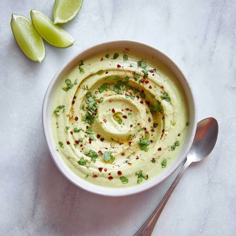 Creamy Avocado Lime Sauce with Cilantro and Tajin Recipe