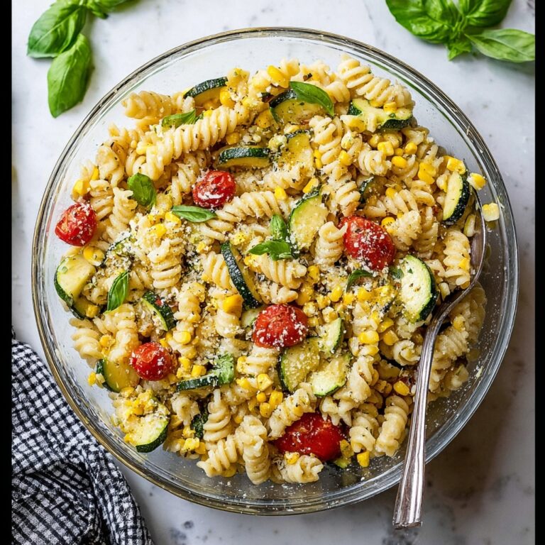 Pesto Pasta Salad with Roasted Vegetables Recipe