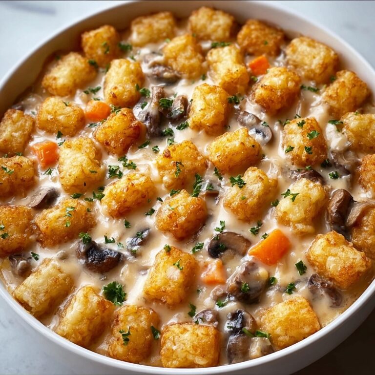Easy & Delicious Tater Tot Casserole with Cream of Mushroom Soup Recipe