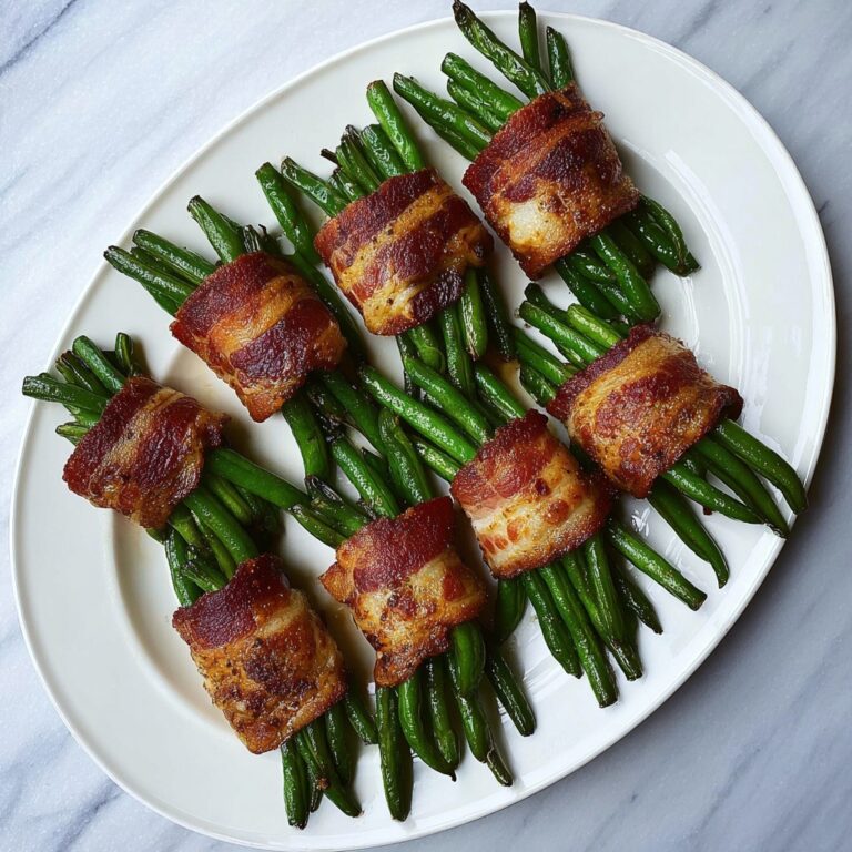 Green Bean Bundles Wrapped in Bacon Recipe