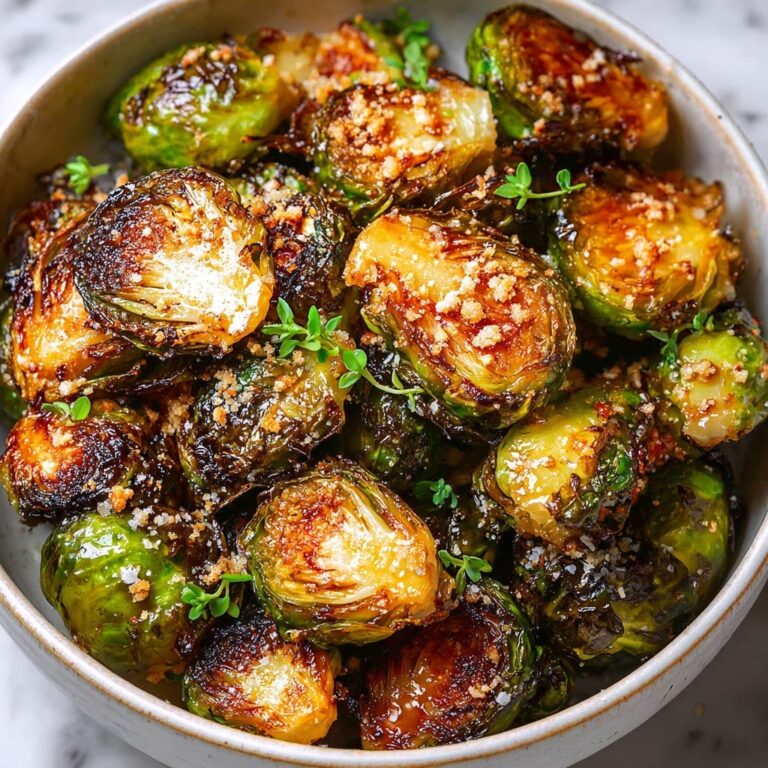 Garlic Parmesan Brussels Sprouts Recipe