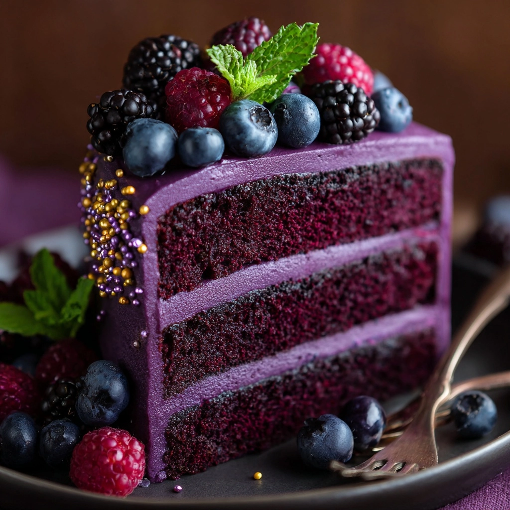 Purple Velvet Cake Recipe - Recipe Image