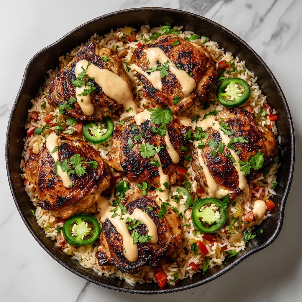 Salsa Chicken Cauliflower Rice Skillet Recipe - Recipe Image