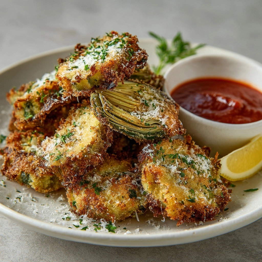 Baked Parmesan Artichoke Hearts Recipe - Recipe Image