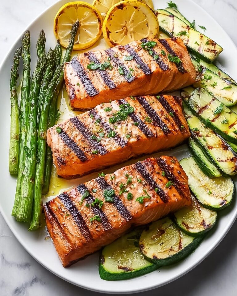 Grilled Salmon & Vegetables Recipe