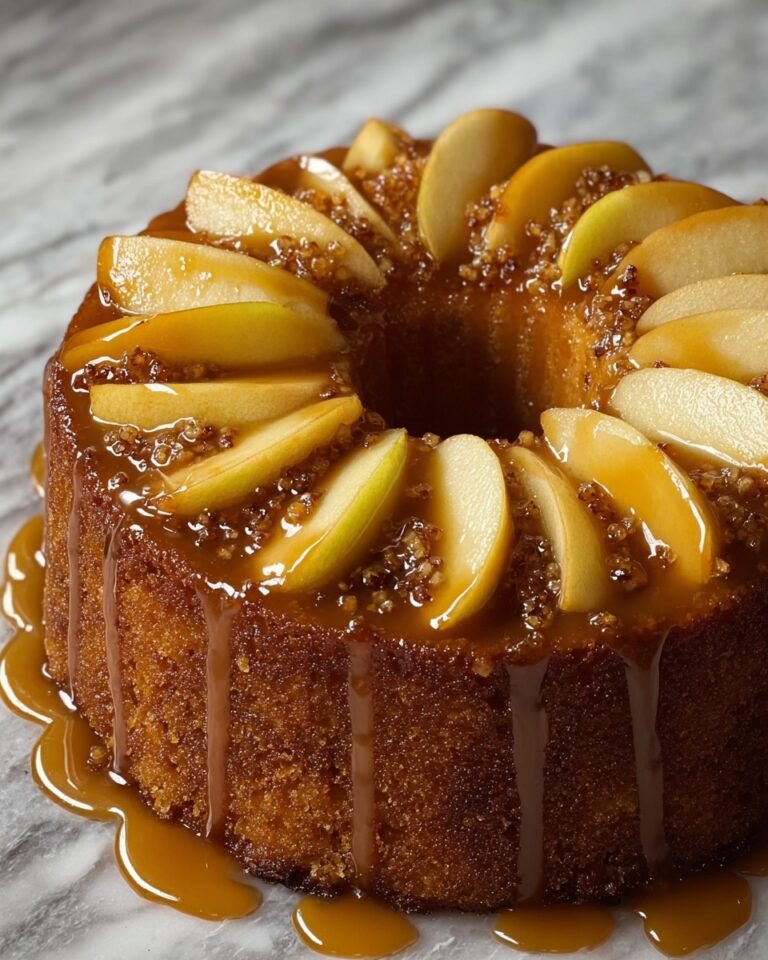 Caramelized Peach and Brown Sugar Pound Cake Recipe