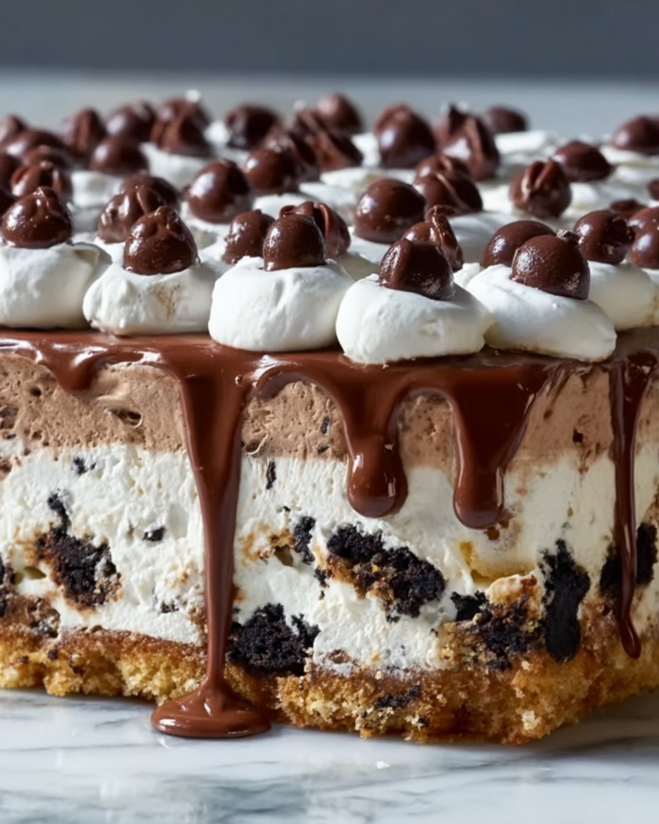 Chocolate Chip Cookie Dough Ice Cream Cake Recipe - Recipe Image