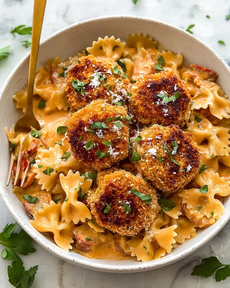 Southern Style Creamy Parmesan Chicken Pasta Recipe - Recipe Image