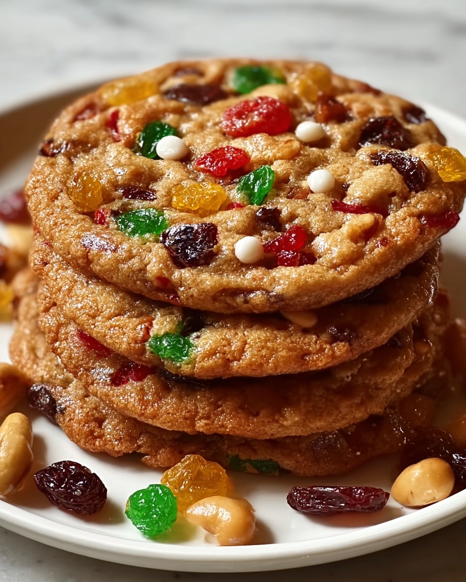 Decadent Chewy Fruitcake Cookies Recipe - Recipe Image