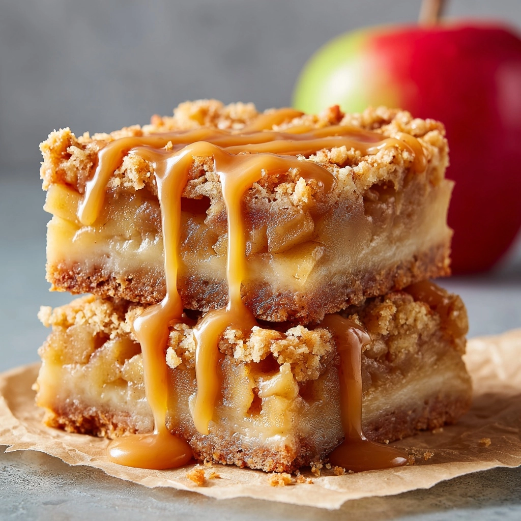 Maple Glazed Apple Blondies Recipe - Recipe Image
