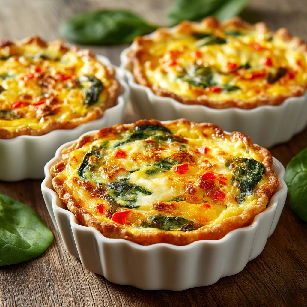 Mini Veggie Quiches: Easy Recipe for a Tasty Snack! Recipe - Recipe Image