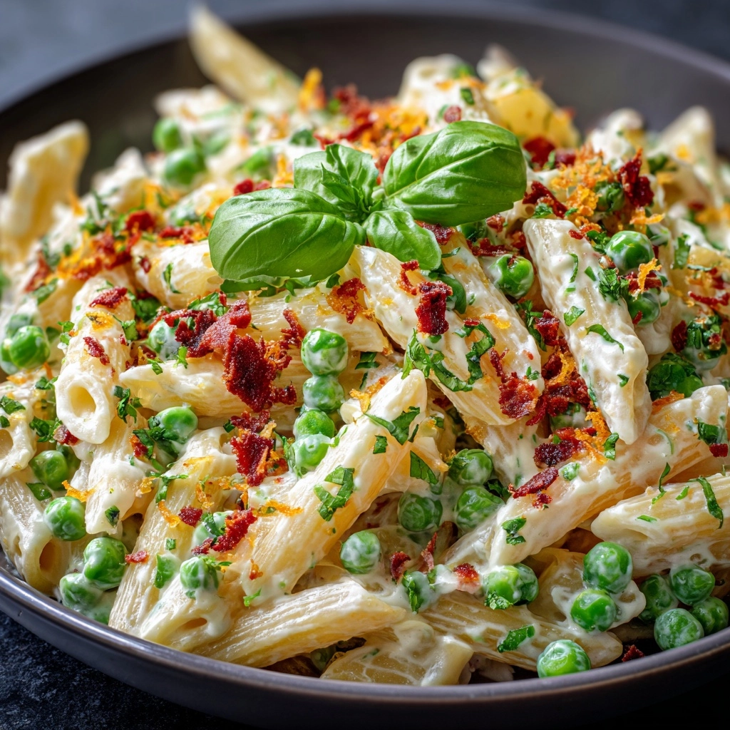 Lemon Ricotta Pasta with Fresh Peas Recipe - Recipe Image