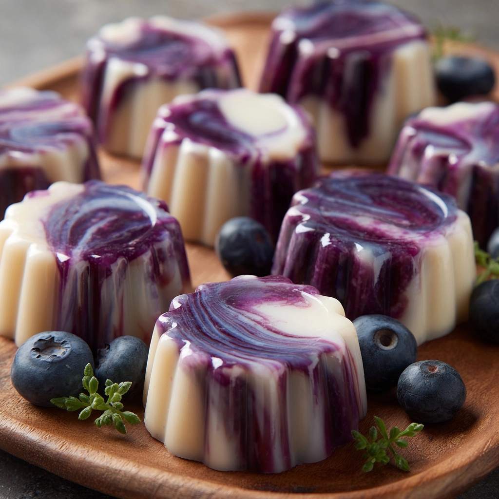 Blueberry Swirl Yogurt Bites Recipe - Recipe Image