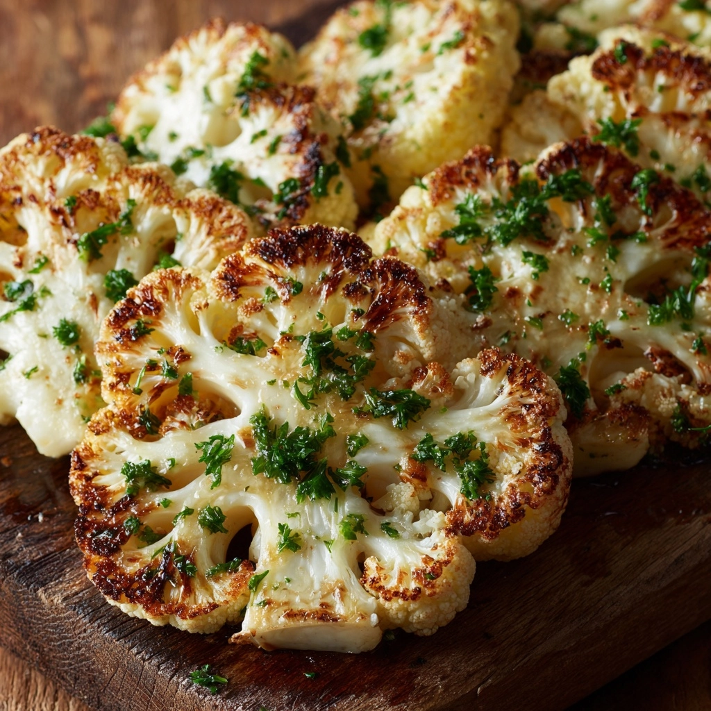 Cheesy Cauliflower Steaks Recipe - Recipe Image