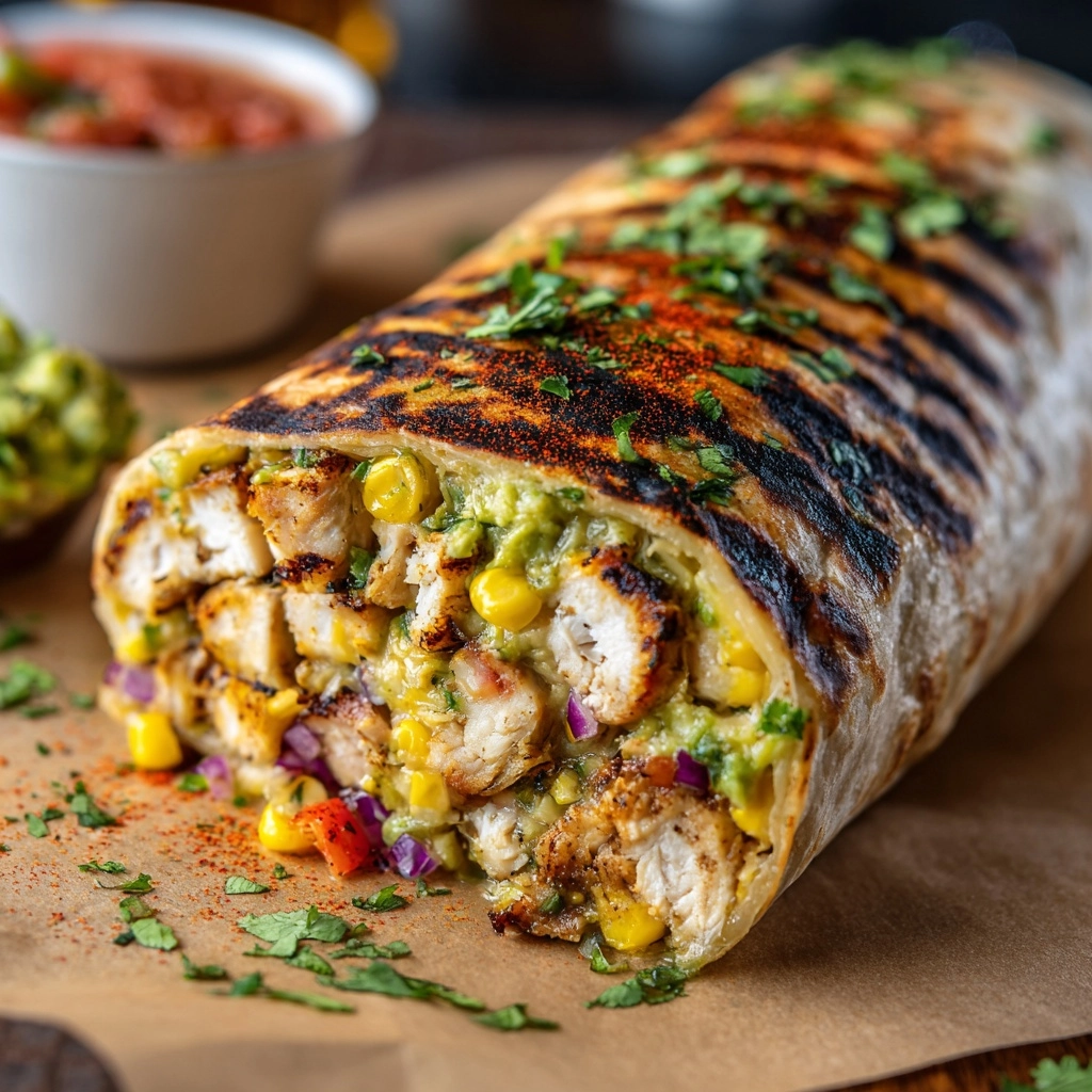 Chipotle Ranch Grilled Chicken Burrito Recipe - Recipe Image