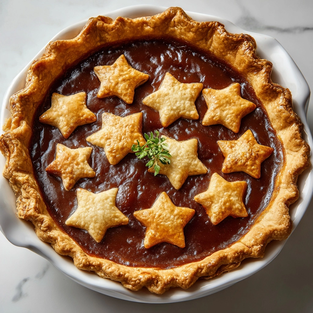 Apple Butter Pie with Quilt Top Crust Recipe - Recipe Image