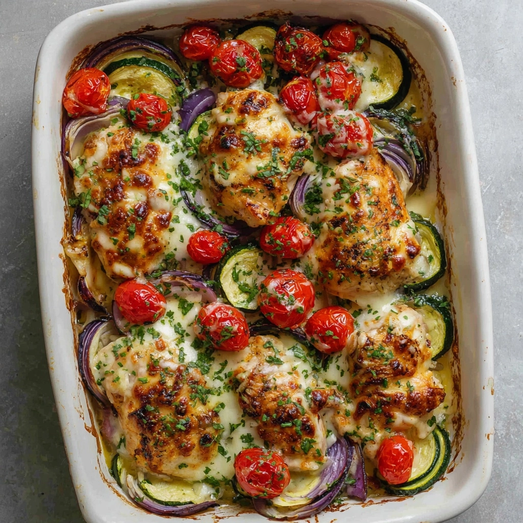 Mediterranean Chicken Zucchini Bake Recipe - Recipe Image