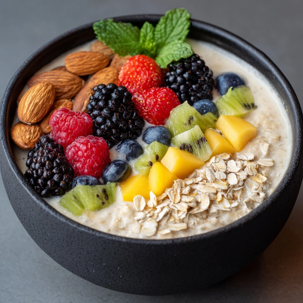 Oatmeal with Fruits and Nuts Recipe - Recipe Image