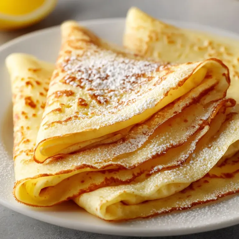 Vanilla Crepes Recipe
